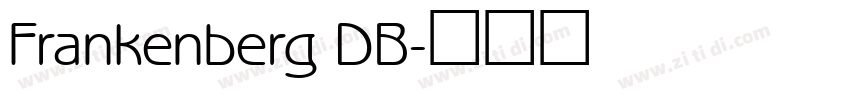 Frankenberg DB字体转换